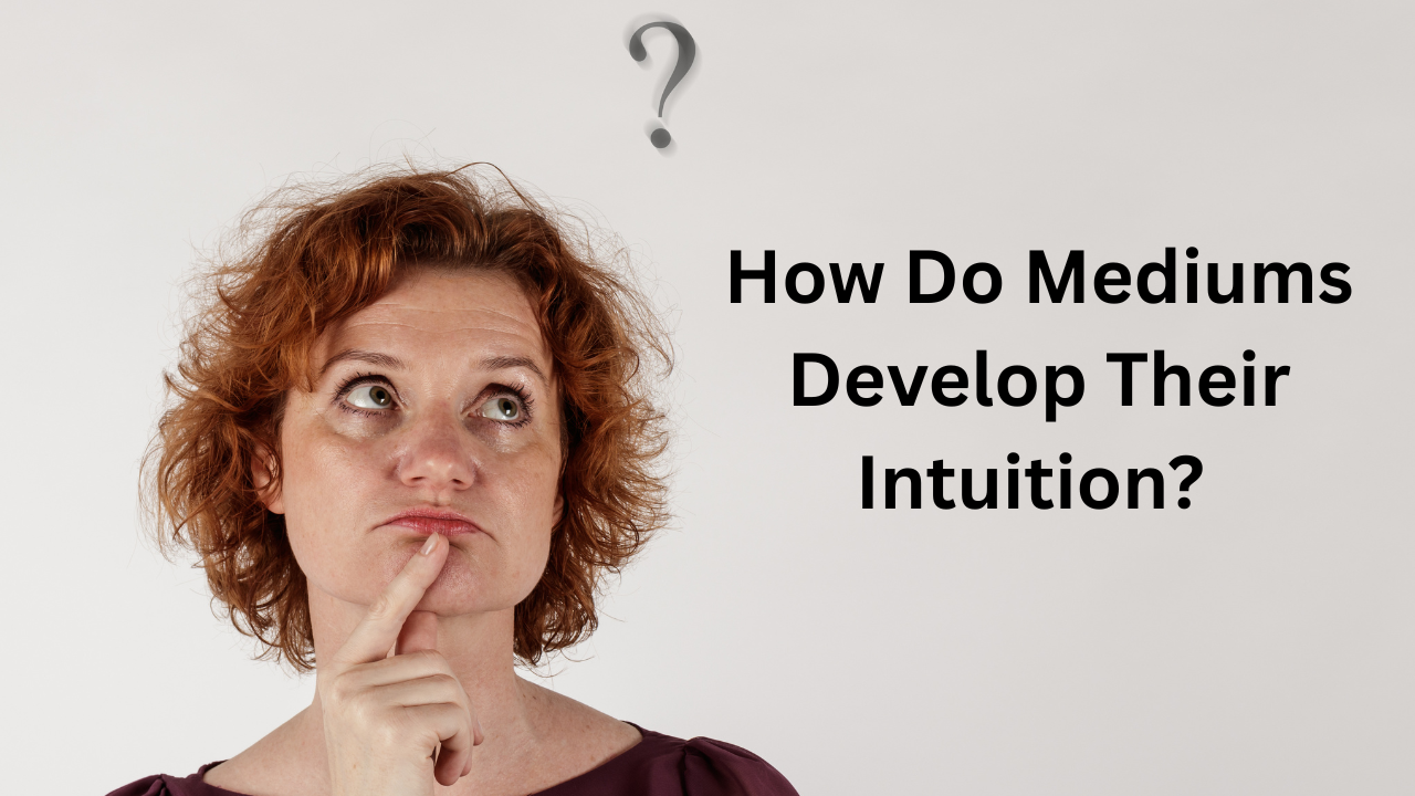 A woman with her finger to her mouth and a question mark above her head.